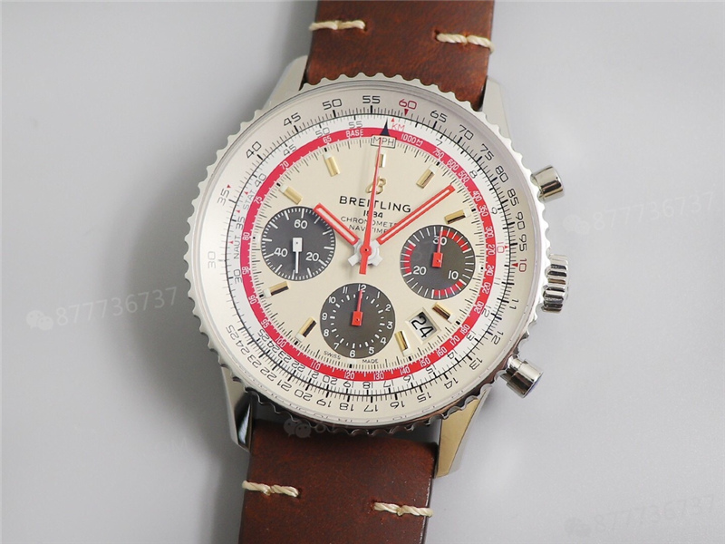 V9 Factory Breitling Navitimer B01 Beyaz Kadran TWA — 1. fotoğraf