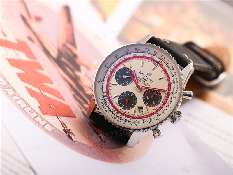V9 Factory Breitling Navitimer B01 Beyaz Kadran TWA — 10. fotoğraf