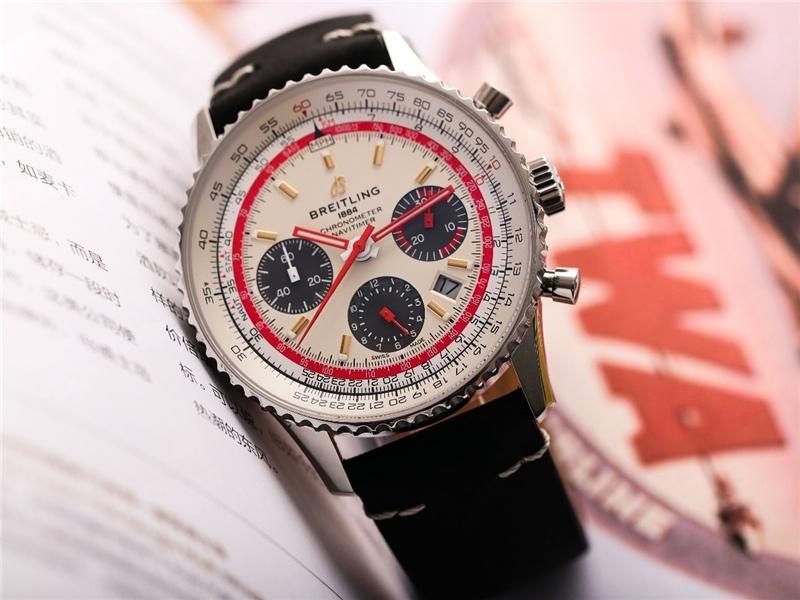 V9 Factory Breitling Navitimer B01 Beyaz Kadran TWA — 11. fotoğraf