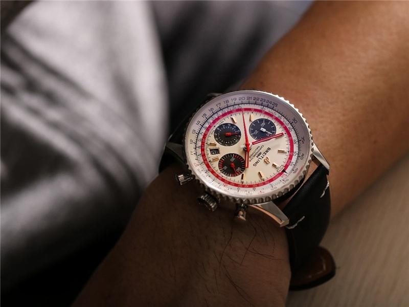 V9 Factory Breitling Navitimer B01 Beyaz Kadran TWA — 14. fotoğraf
