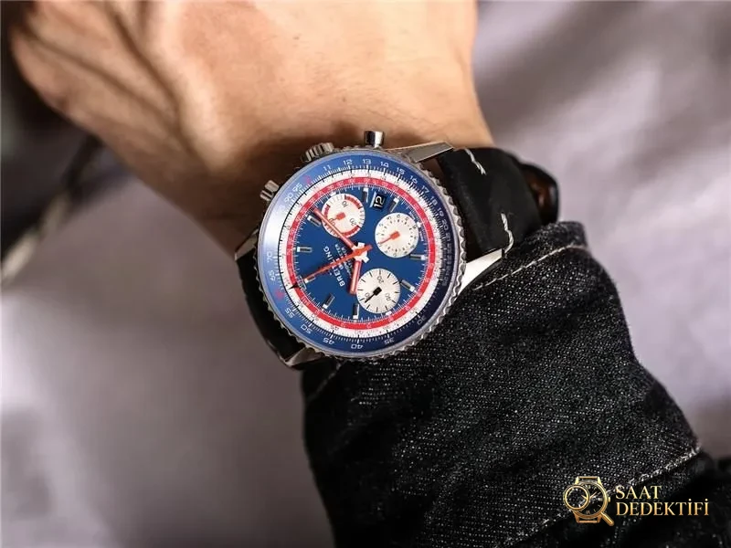 V9 Factory Breitling Navitimer B01 Mavi Kadran Pan Am - Kasa Çeliği ve Polisaj Kalitesi