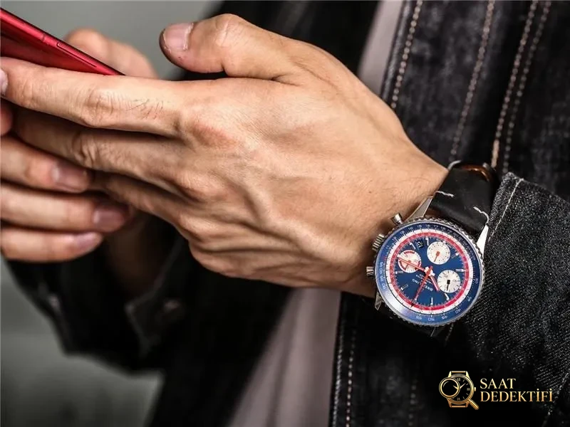 V9 Factory Breitling Navitimer B01 Mavi Kadran Pan Am - Tepe Koruması ve Ayar Fonksiyonu
