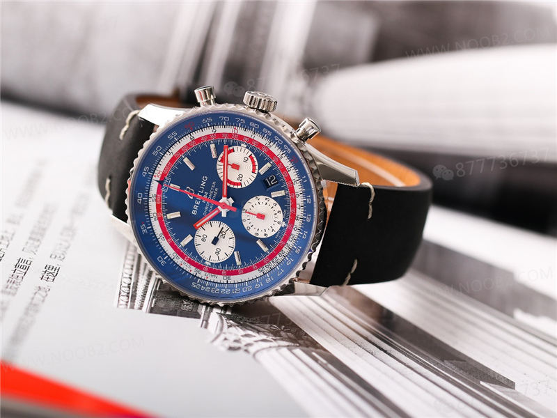 V9 Factory Breitling Navitimer B01 Mavi Kadran Pan Am — 17. fotoğraf