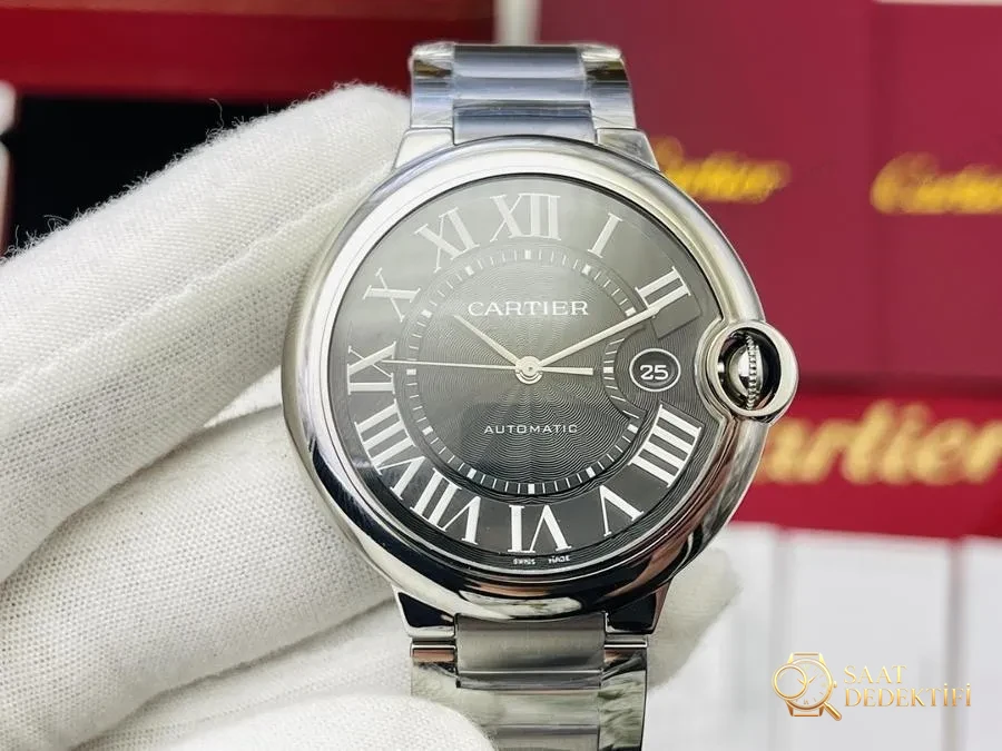 V9 Factory Cartier en yeni sürüm hızlı sökülebilir kayışlı Ballon Bleu tüm seri kol saati - Kadran Detayı ve Bezel İşçiliği