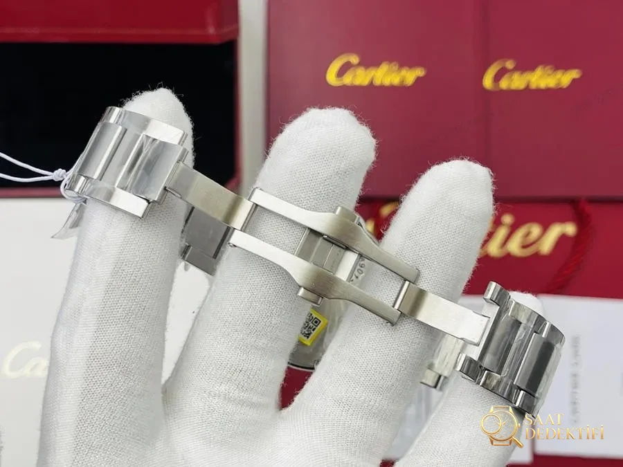 V9 Factory Cartier en yeni sürüm hızlı sökülebilir kayışlı Ballon Bleu tüm seri kol saati - Klips Kilidi ve Lazer Damgalar