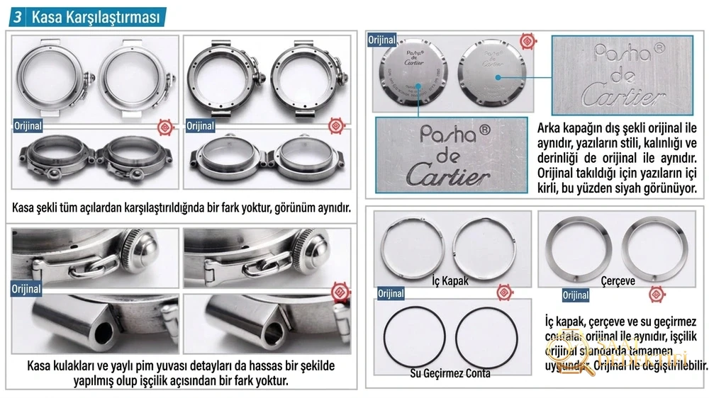 Revue de la montre-bracelet pour femme V9 Factory Cartier Pasha Series W31074M7 - La préférée des rares - Mécanisme de bracelet, de boucle et de clip