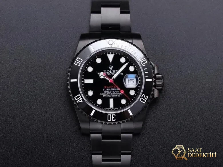 V9 Factory modifiyeli Rolex yeşil su hayaleti blacken saat: karartma etkisi nasıl? - Kadran Detayı ve Bezel İşçiliği