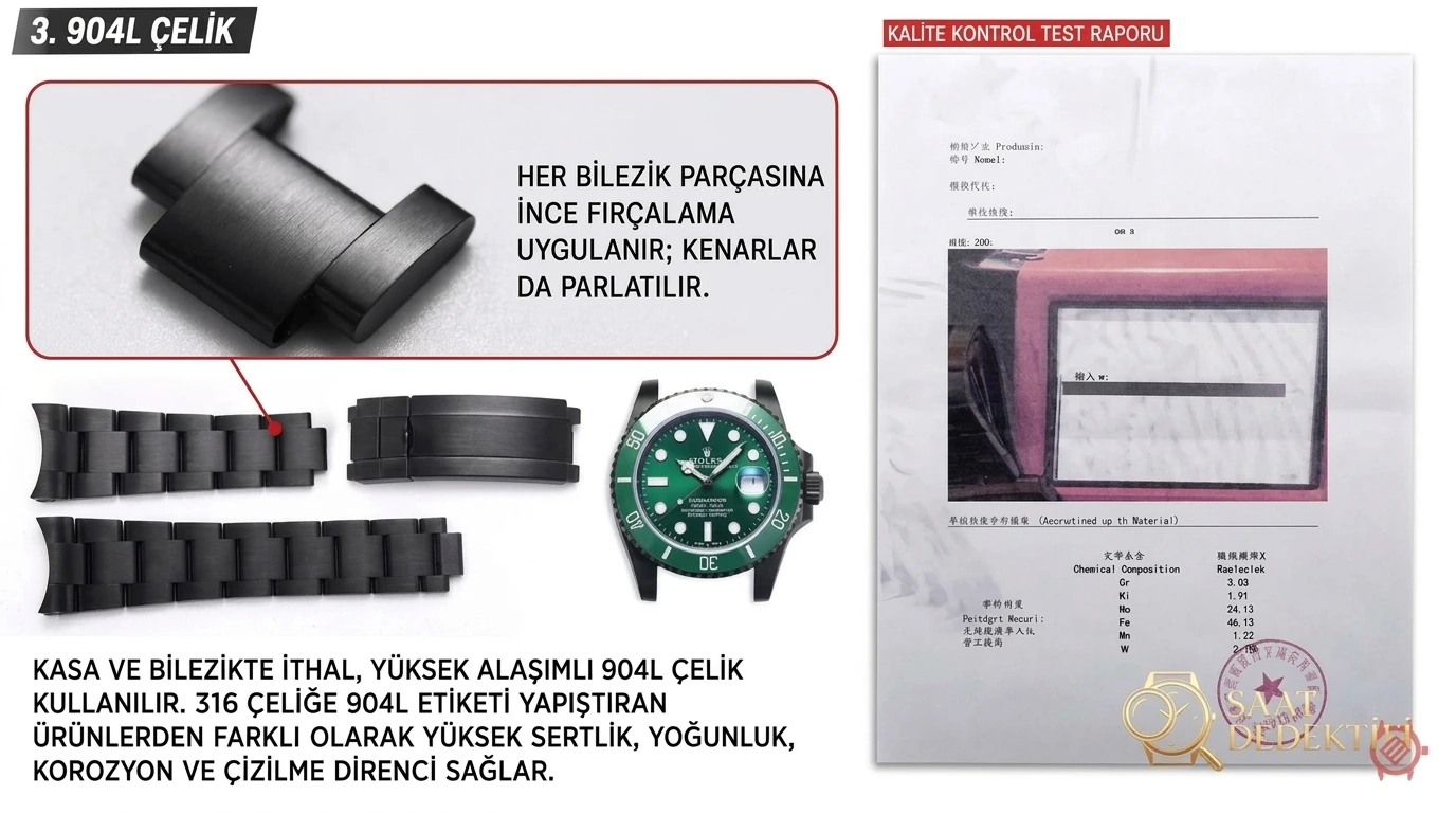 V9 Factory modifiyeli Rolex yeşil su hayaleti blacken saat: karartma etkisi nasıl? - Makro Kadran ve İndeks İşçiliği