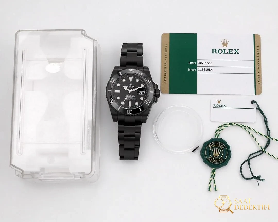 V9 Factory modifiyeli Rolex yeşil su hayaleti blacken saat: karartma etkisi nasıl? - Genel Açı ve Estetik Duruş