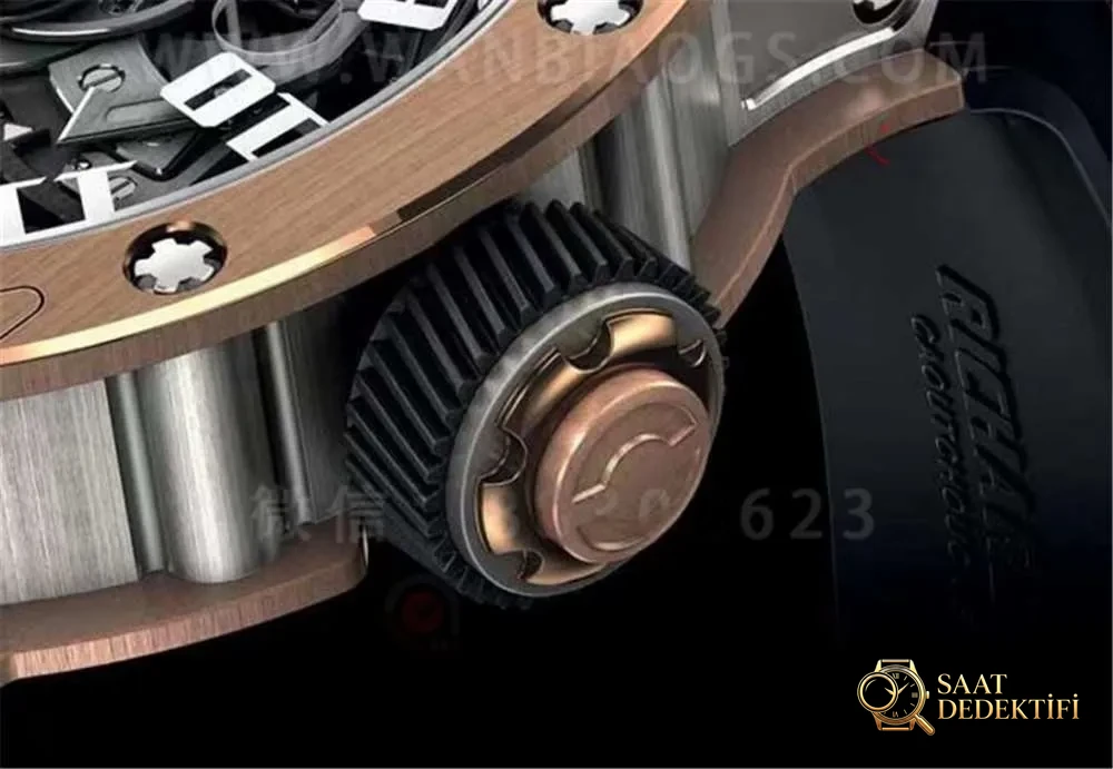 V9 Factory Richard Mille RM63-01 Dizzy Hands Detaylı İnceleme - Yan Profil ve Kordon Bağlantısı