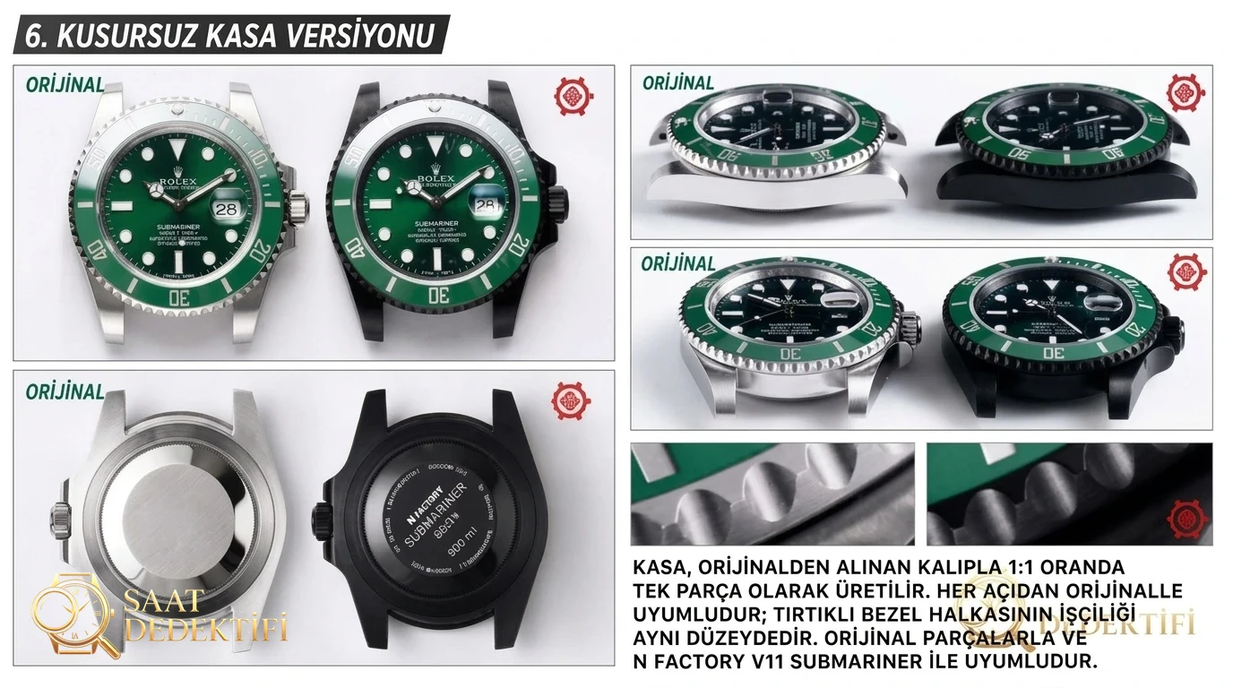 V9 Factory Rolex schwarz-grüner Wassergeist „Offizielles BLAKEN-Modell“ Nachtschwarze Version Vergleichstest mit dem Original – Passform am Handgelenk und Gehäuseverhältnis