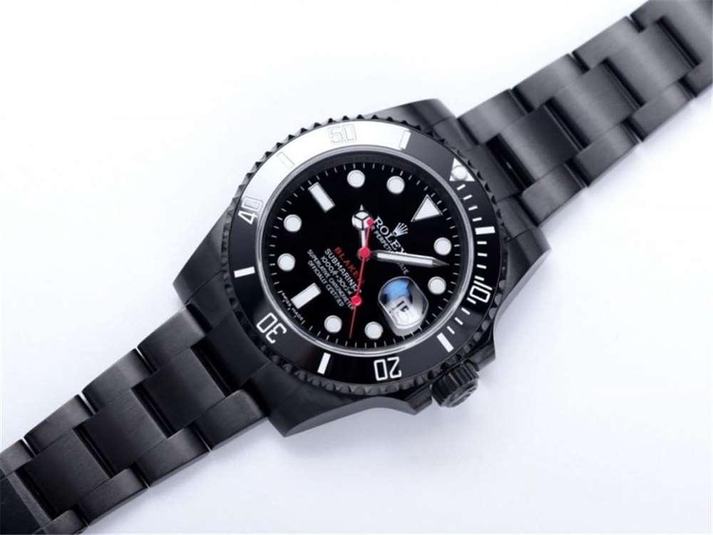 V9 Factory Rolex siyah-yeşil su hayaleti «BLAKEN resmi model» gece siyahı versiyonu orijinalle karşılaştırmalı inceleme — 14. fotoğraf