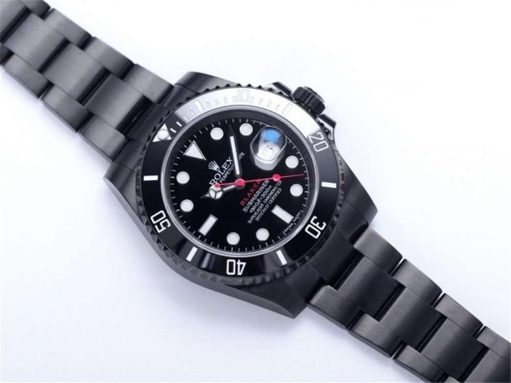 V9 Factory Rolex siyah-yeşil su hayaleti «BLAKEN resmi model» gece siyahı versiyonu orijinalle karşılaştırmalı inceleme — 15. fotoğraf