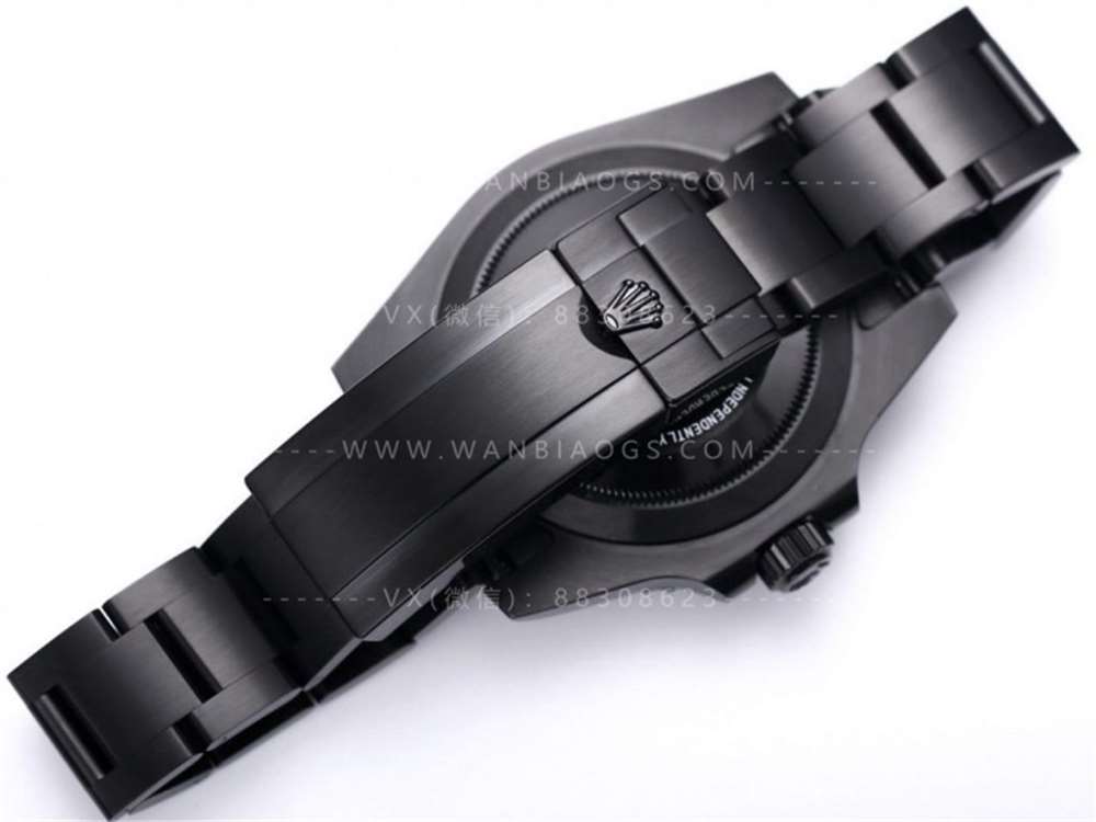 V9 Factory Rolex siyah-yeşil su hayaleti «BLAKEN resmi model» gece siyahı versiyonu orijinalle karşılaştırmalı inceleme — 25. fotoğraf