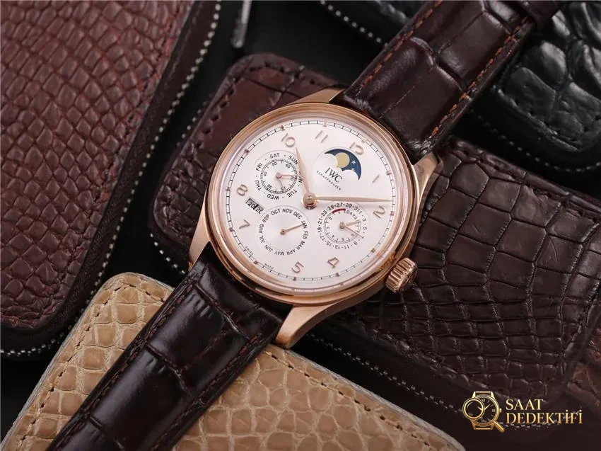 V9 IWC Portugieser Gerçek Perpetual Calendar Yeni Model İncelemesi - Makro Kadran ve İndeks İşçiliği