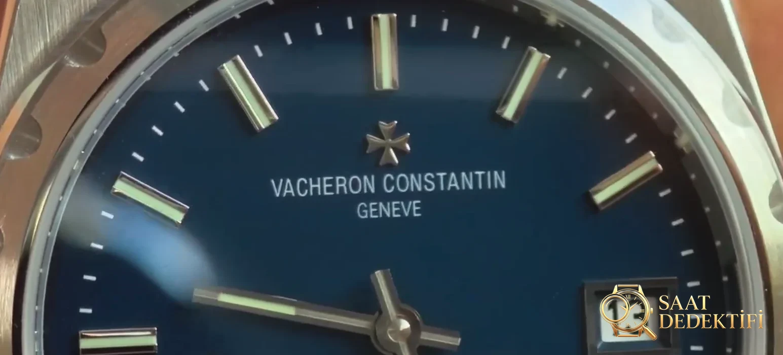 MKS VC 222 dial close-up: VACHERON CONSTANTIN GENEVE edition