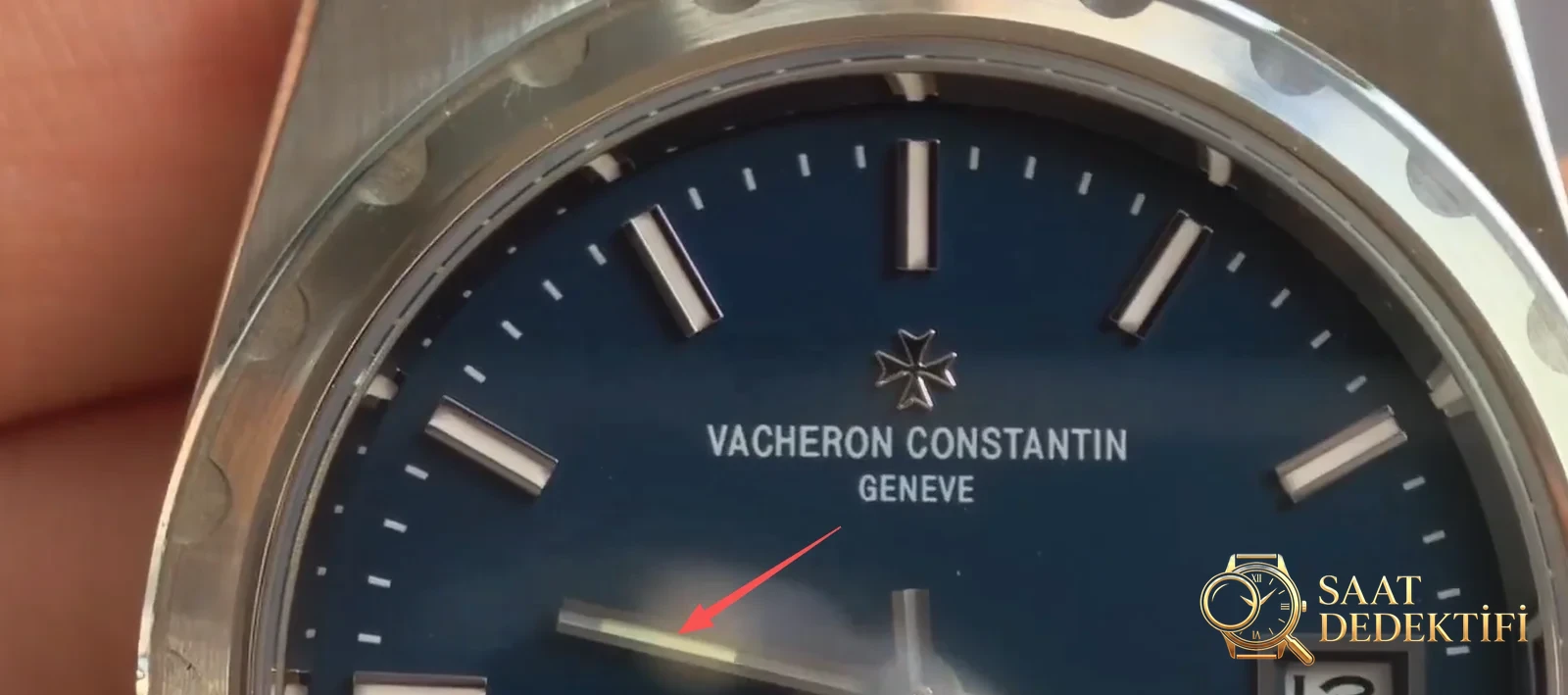 PPF VC 222 dial close-up: bold prints and needle lume