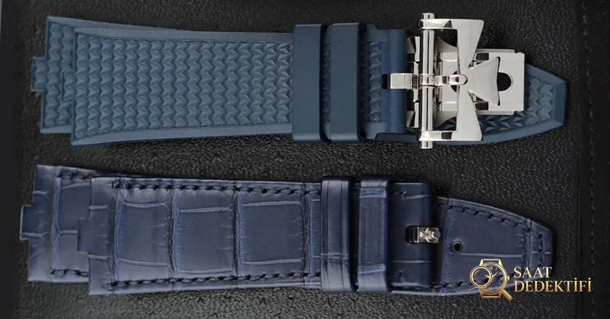 Vacheron Constantin Overseas Kronograf Kauçuk Deri Kayışlar