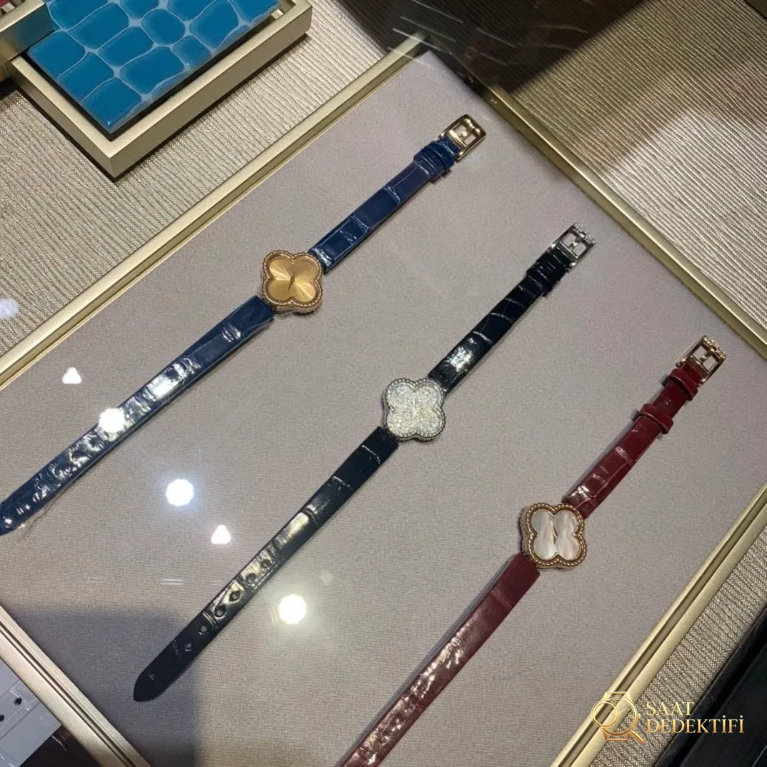 Van Cleef & Arpels dört yapraklı yonca ALHAMBRA serisi Sweet Alhambra saat incelemesi - Bilezik, Toka ve Klips Mekanizması