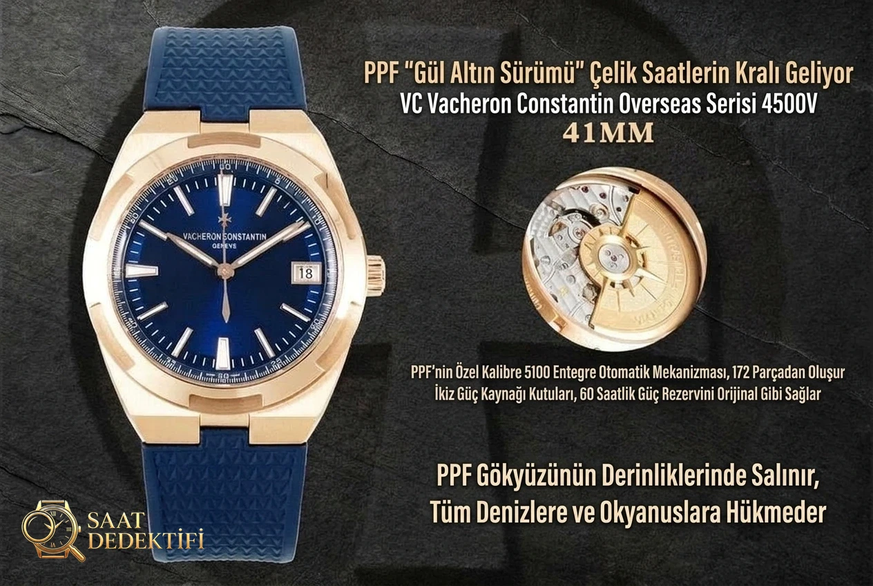 VC Vacheron Constantin Overseas 4500V Serisi - Bilezik, Toka ve Klips Mekanizması
