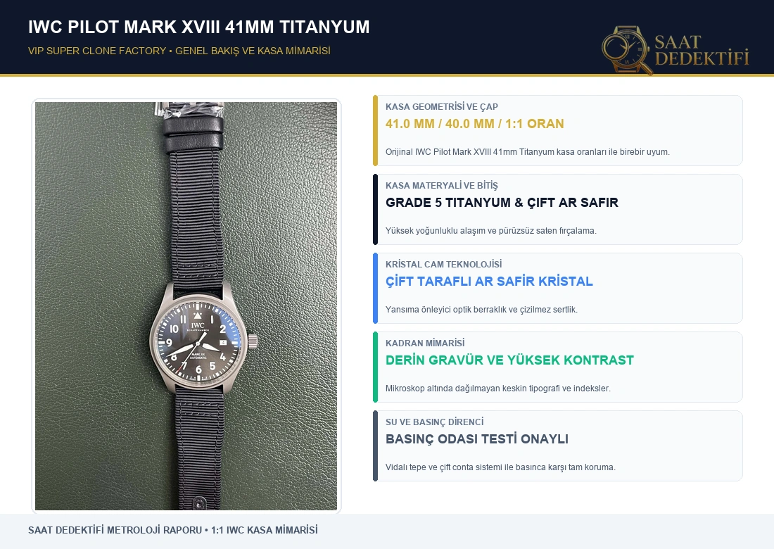 VIP Factory IWC Pilot Mark XVIII Titanyum İncelemesi - Titanyum Kasa Mimarisi
