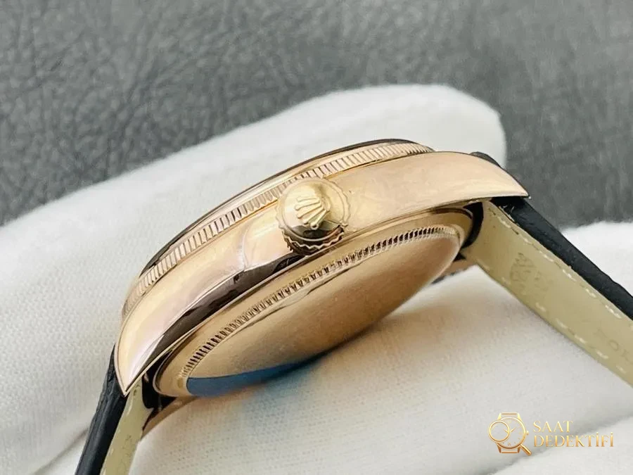 VR Factory Rolex Cellini 50535 çok fonksiyonlu gerçek ay evreli (rose gold) saat incelemesi - Bilezik, Toka ve Klips Mekanizması