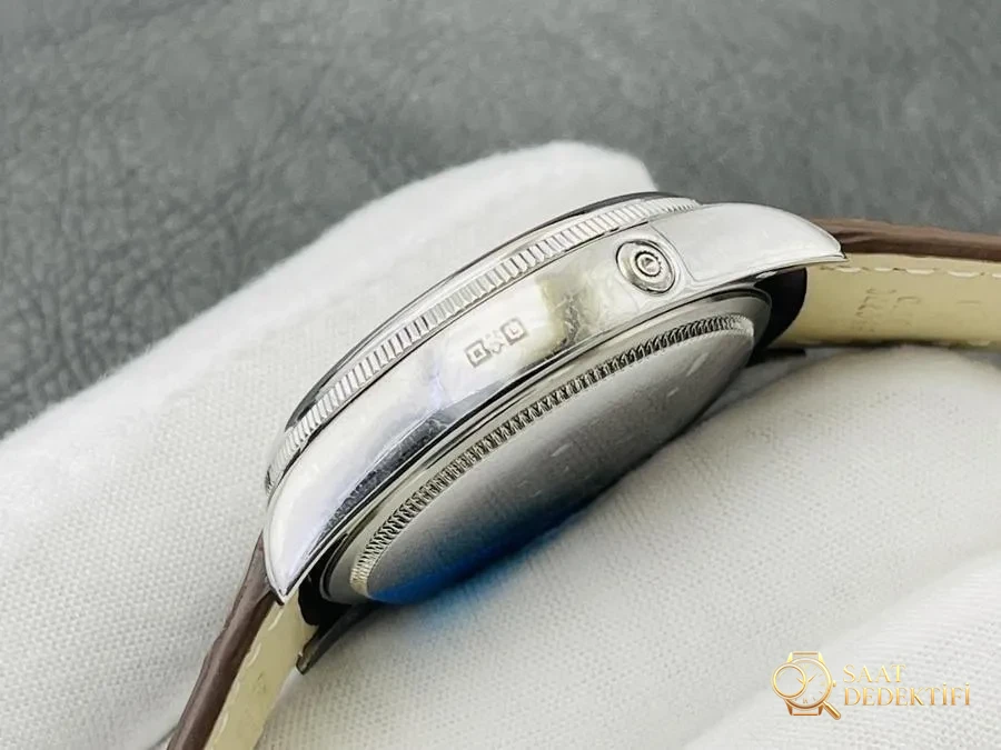 Обзор многофункциональных часов Rolex Cellini серии 50535 VR Factory (серебро) с фазой луны (серебро) — макроциферблат и качество изготовления указателей