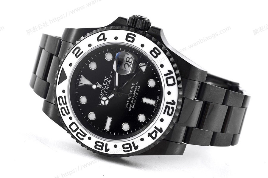 VR Factory Rolex GMT-Master II 116710 Siyah-Altın Çelik Siyah Kadran İnceleme — 4. fotoğraf