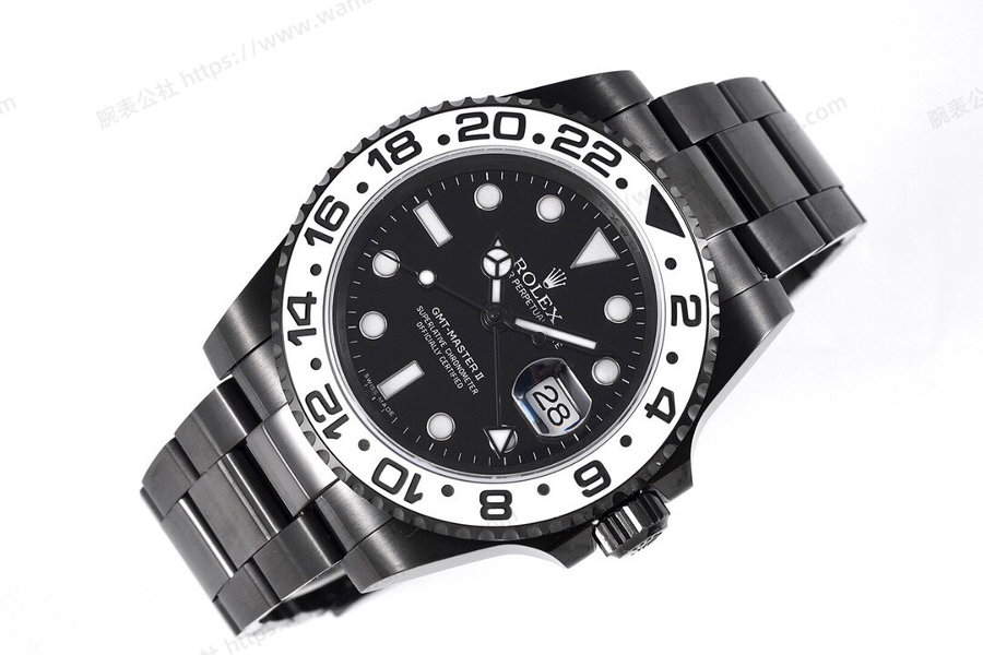 VR Factory Rolex GMT-Master II 116710 Siyah-Altın Çelik Siyah Kadran İnceleme — 5. fotoğraf