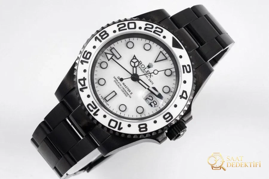 VR Factory Rolex GMT-Master II Serisi 116710 Siyah Kaplama Çelik Beyaz Kadran İncelemesi - Bilezik, Toka ve Klips Mekanizması