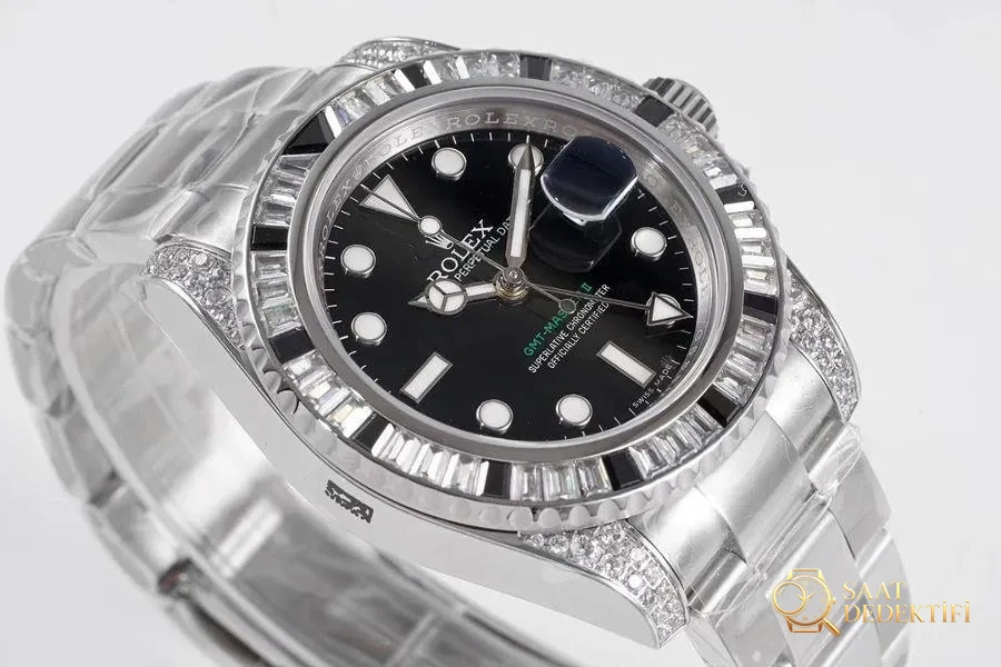 VR Factory Rolex GMT-Master II serisi 116759 SANR-74769 Bril saat incelemesi - Kadran Detayı ve Bezel İşçiliği
