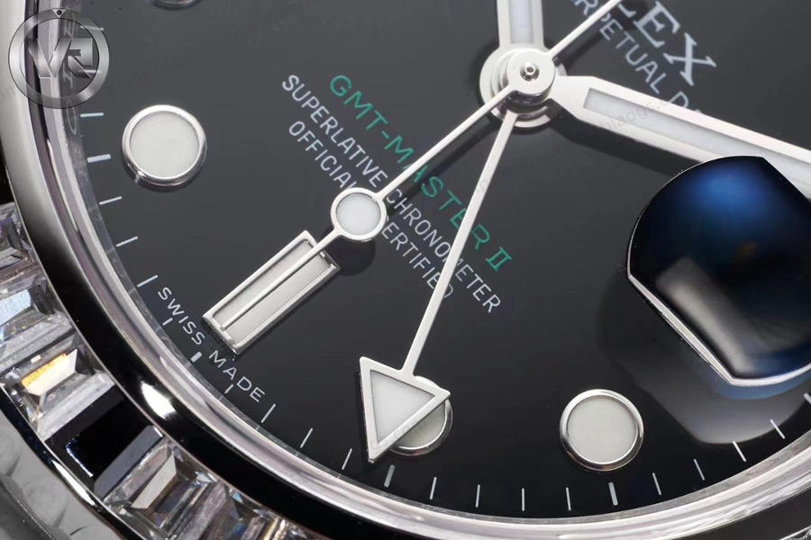 VR Factory Rolex GMT-Master II serisi 116759 SANR-74769 Bril saat incelemesi — 13. fotoğraf