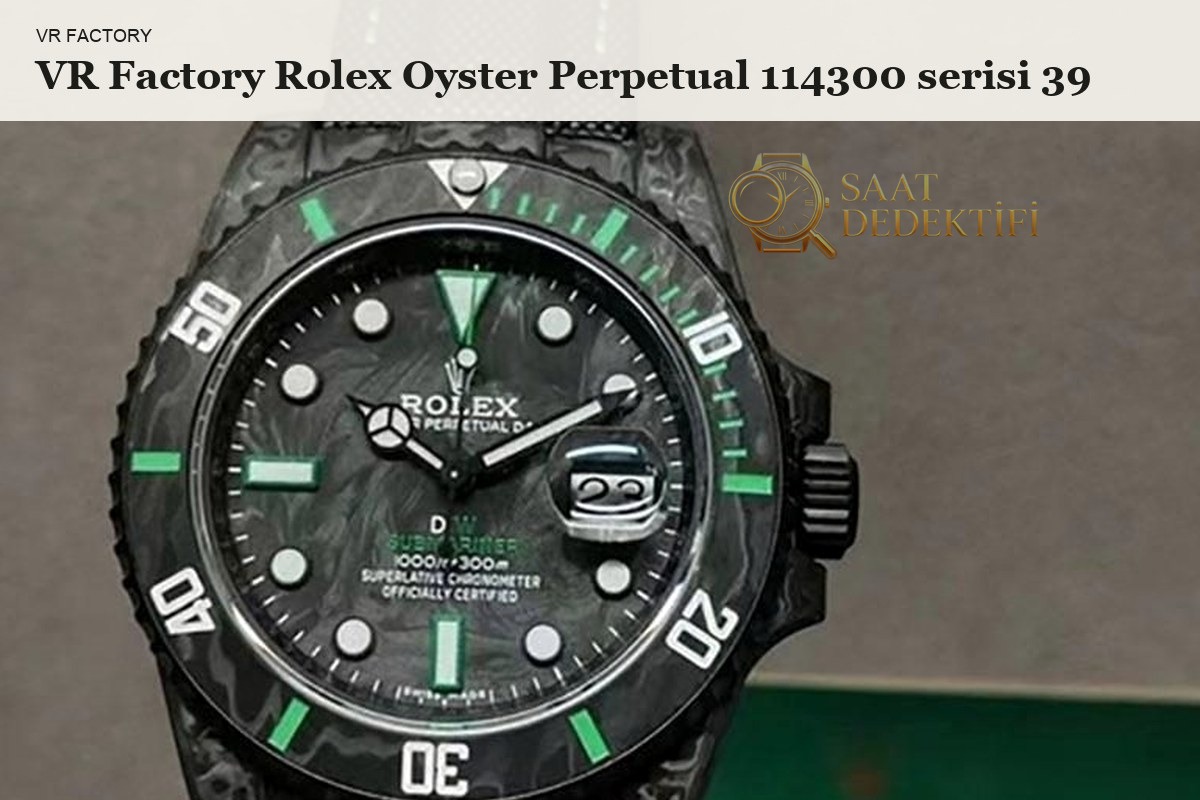 VR Factory Rolex Oyster Perpetual 1 Kasa ve Kadran İşçiliği İncelemesi - ön görünüm