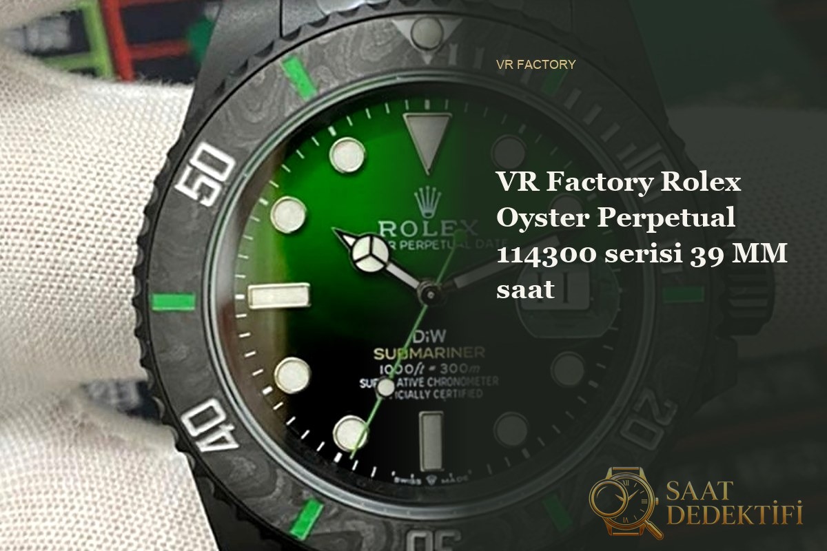 VR Factory Rolex Oyster Perpetual 114300 serisi 39 MM saat No.2 - ön görünüm
