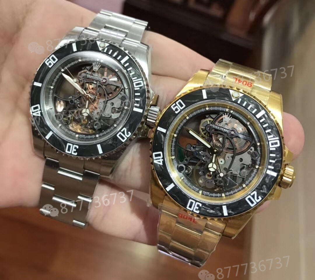 VR modifiye Rolex Sub tam iskeletli Submariner kol saati — 1. fotoğraf