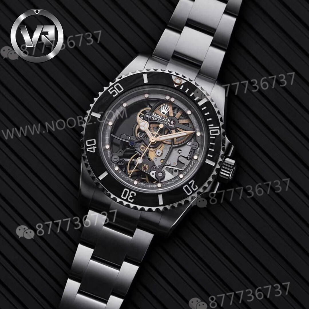VR modifiye Rolex Sub tam iskeletli Submariner kol saati — 11. fotoğraf