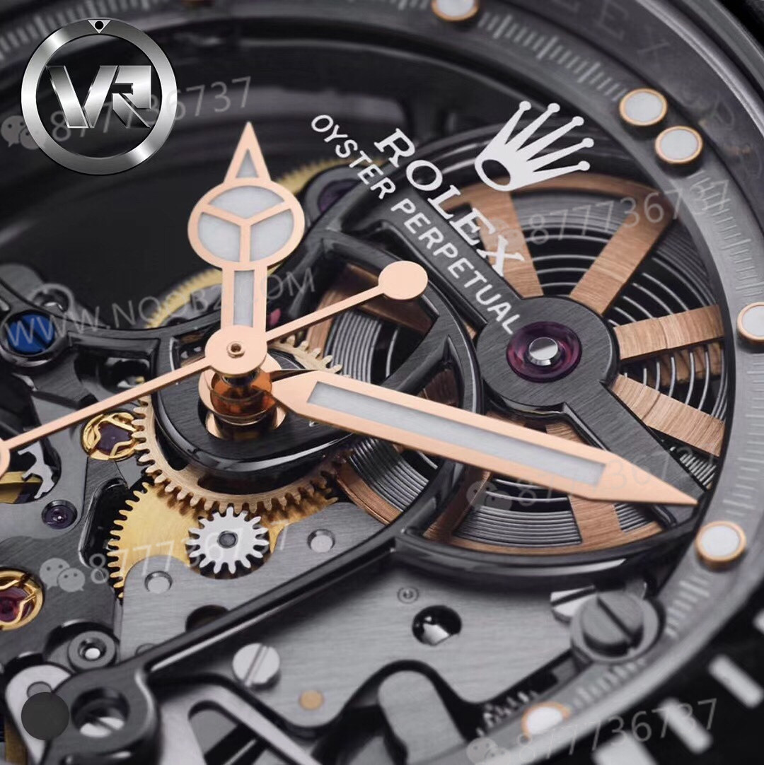 VR modifiye Rolex Sub tam iskeletli Submariner kol saati — 14. fotoğraf
