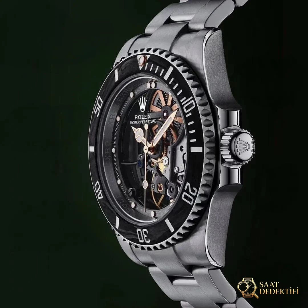 VR modifiye Rolex Sub tam iskeletli Submariner kol saati - Bilezik Bakla Ayrımı ve Pim Yapısı