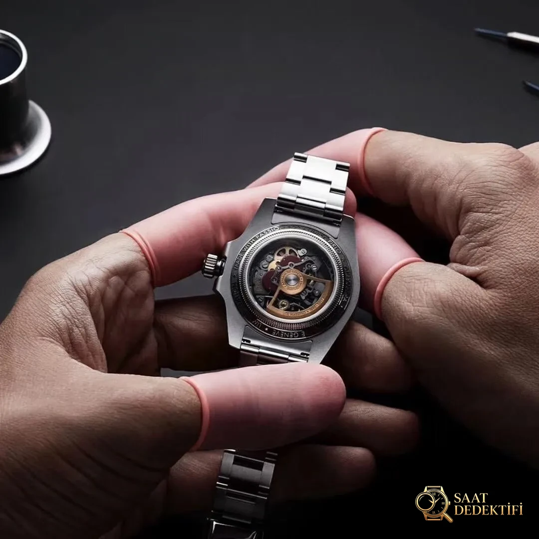 VR modifiye Rolex Sub tam iskeletli Submariner kol saati - Kadran İbreleri ve Saniye Akışı