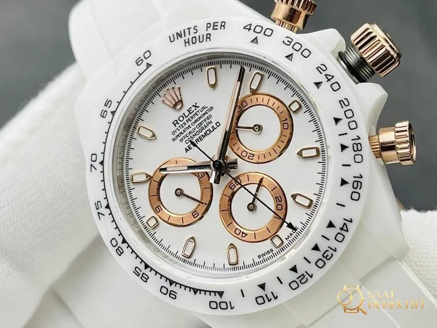 VRS Factory Rolex Charles the Great AET Cosmograph Daytona kol saati incelemesi - Mekanizma Zemberek ve Balans Detayı