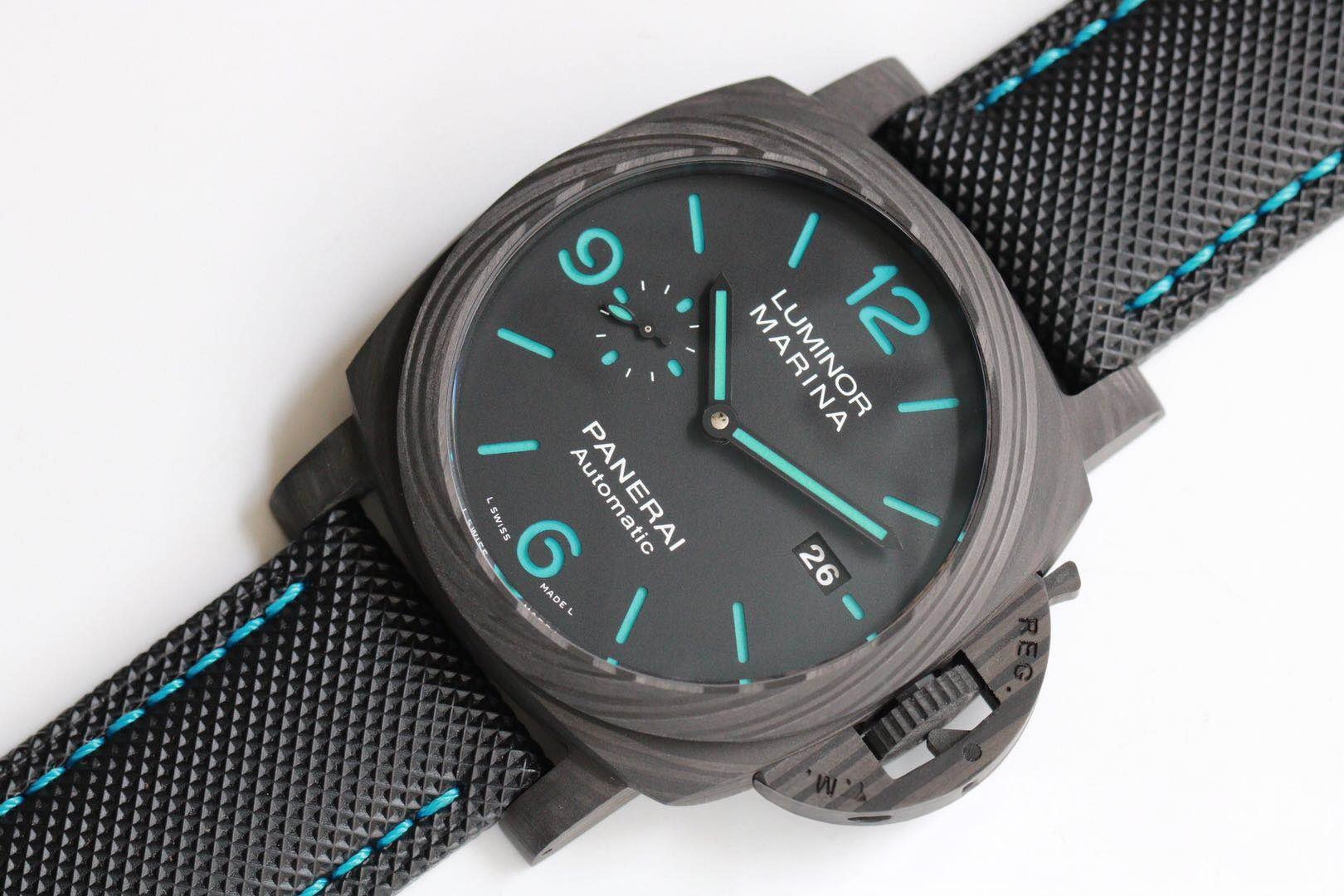 VS 2020 Yeni Ürün Luminor Panerai pam01661 Karbon Fiber Saat 44 mm İncelemesi — 3. fotoğraf