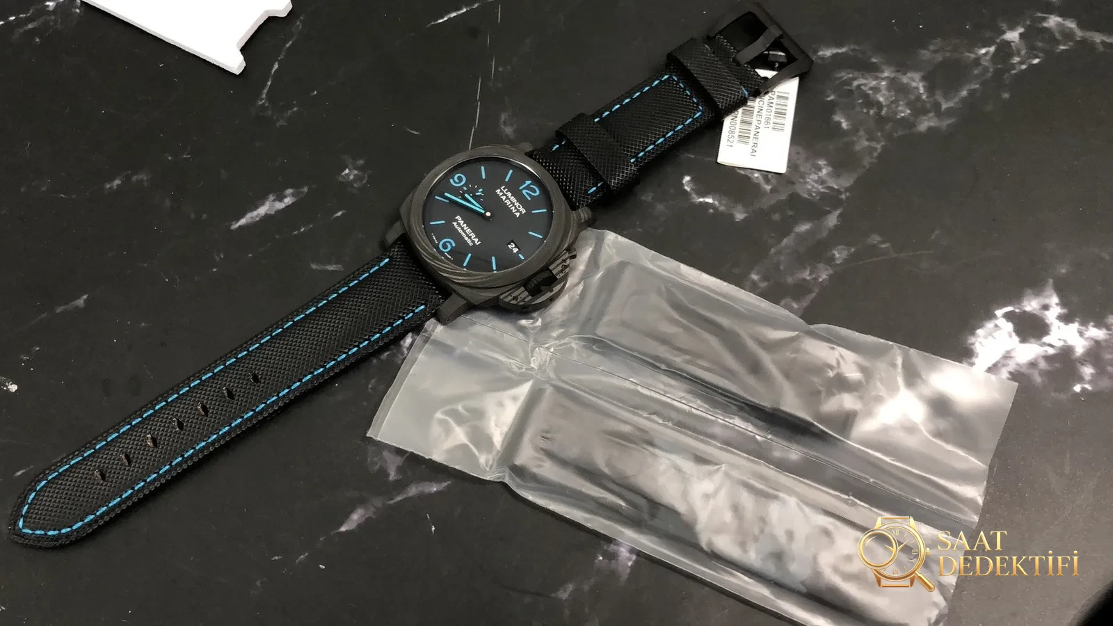 VS 2020 Yeni Ürün Luminor Panerai pam01661 Karbon Fiber Saat 44 mm İncelemesi - Makro Kadran ve İndeks İşçiliği
