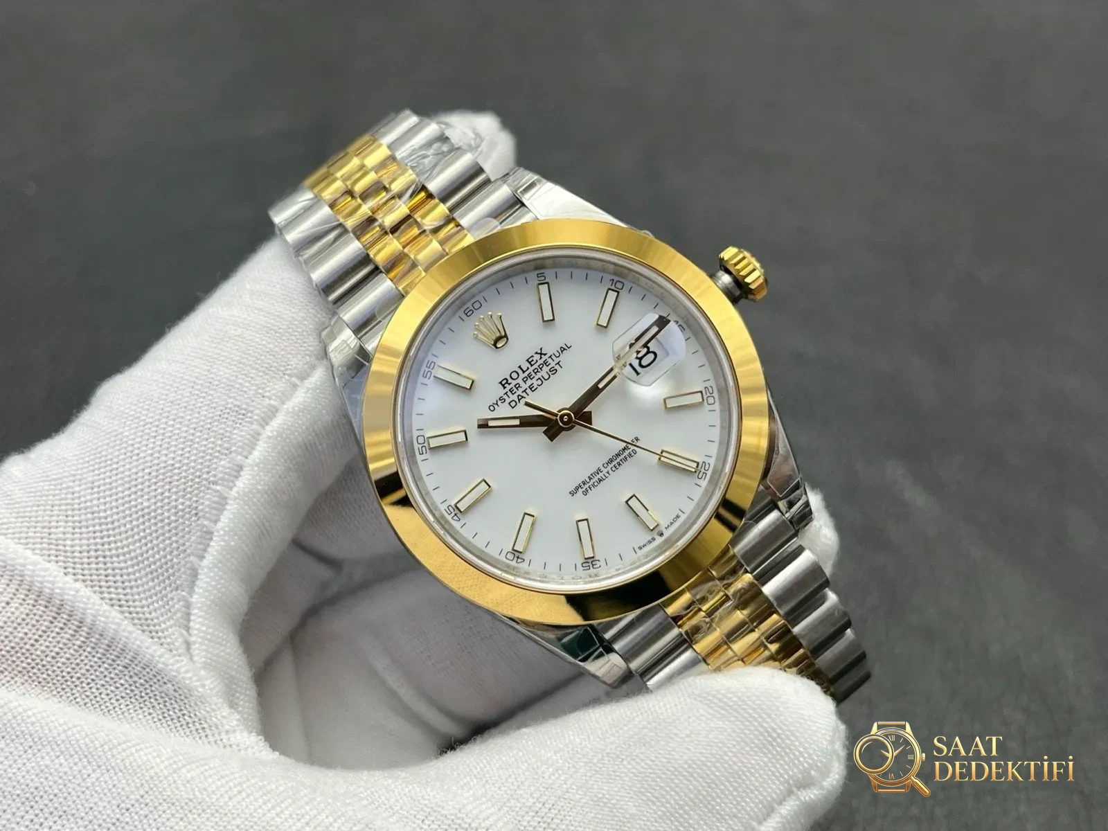 VS Fabrikası Rolex Datejust 41 MM Kol Saati - Ön Görünüm ve Kasa Tasarımı
