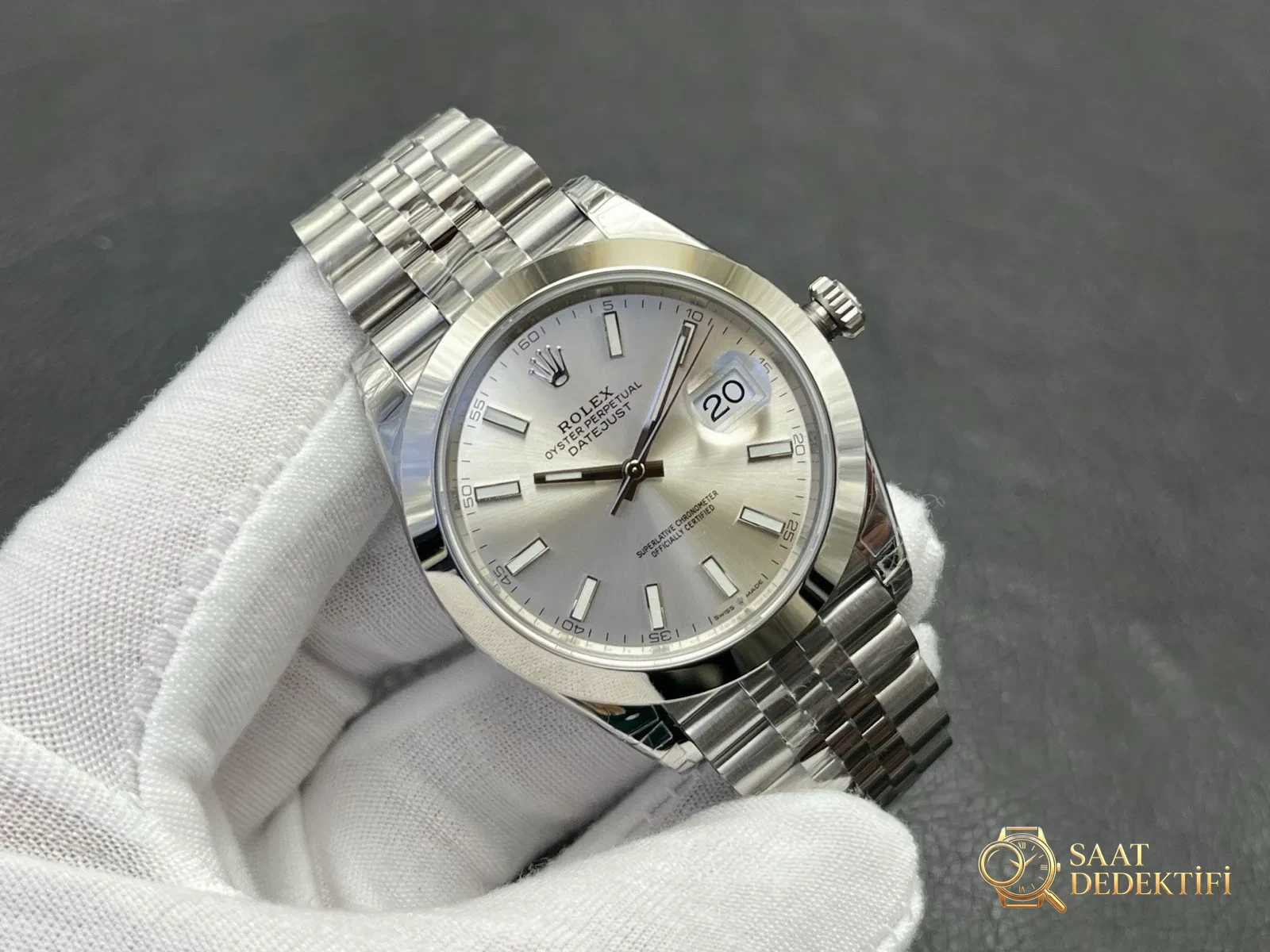 VS Rolex Datejust 41mm Fluted Yivli Bezel Mavi Kadran