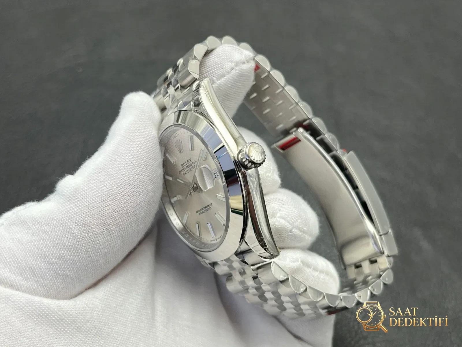 VS Rolex Datejust 41mm Fluted Yivli Bezel Mavi Kadran - fotoğraf 4