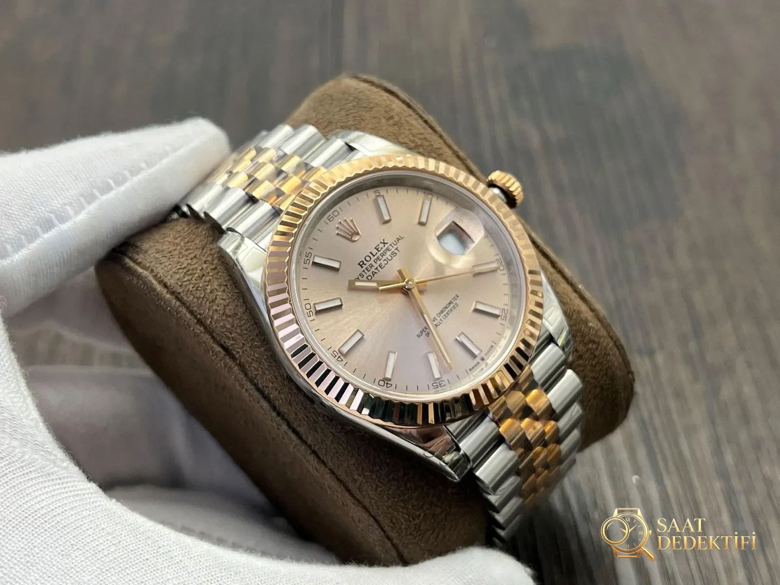 Reloj de pulsera VS Factory Rolex Datejust de 41 mm: perfil de la caja y revisión de la corona