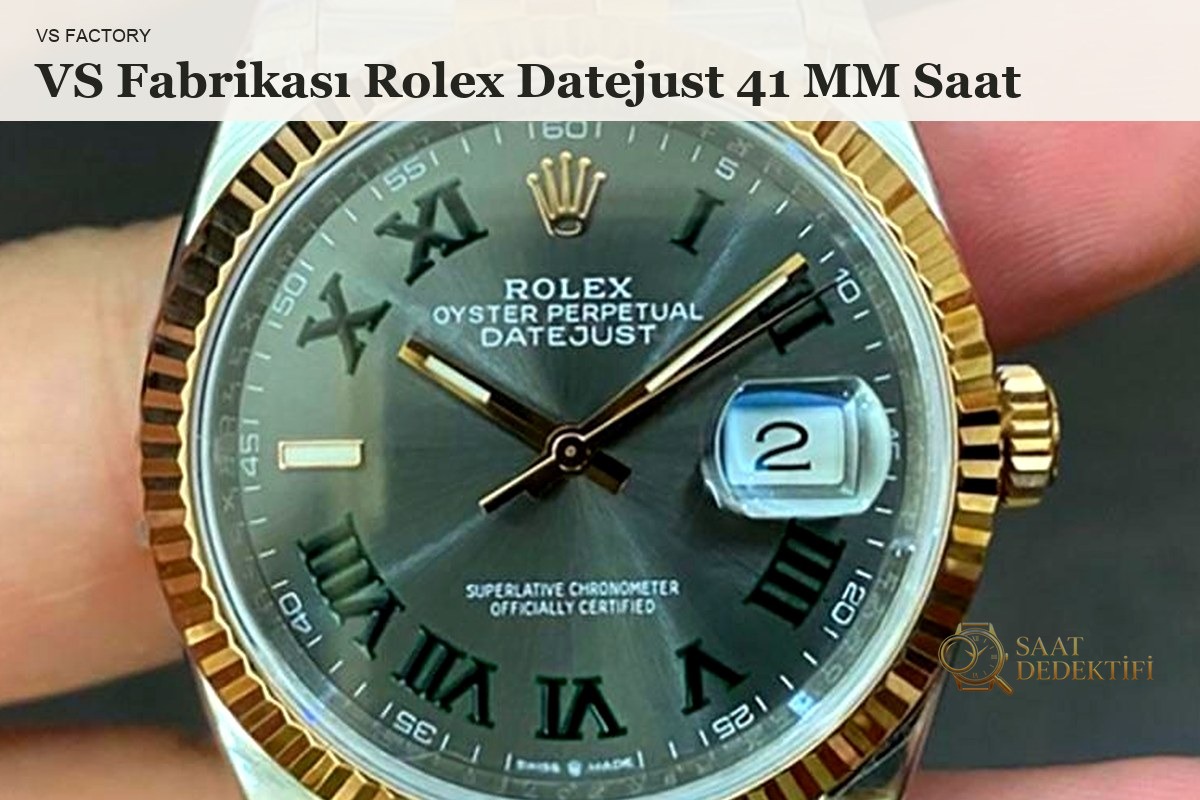 VS Rolex Datejust 41mm Jubilee Bilezik Fluted Bezel İncelemesi - ön görünüm
