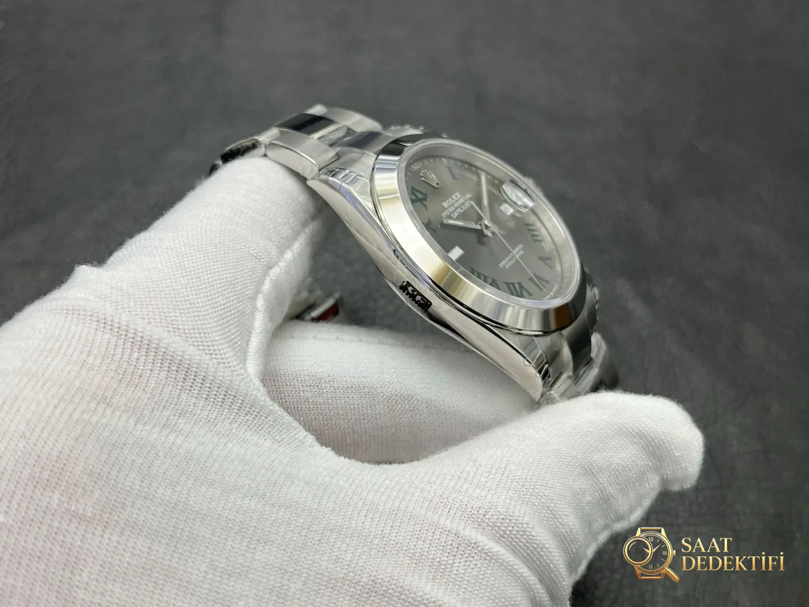 VS Rolex Datejust 41mm Wimbledon Roma Rakamlı - fotoğraf 3