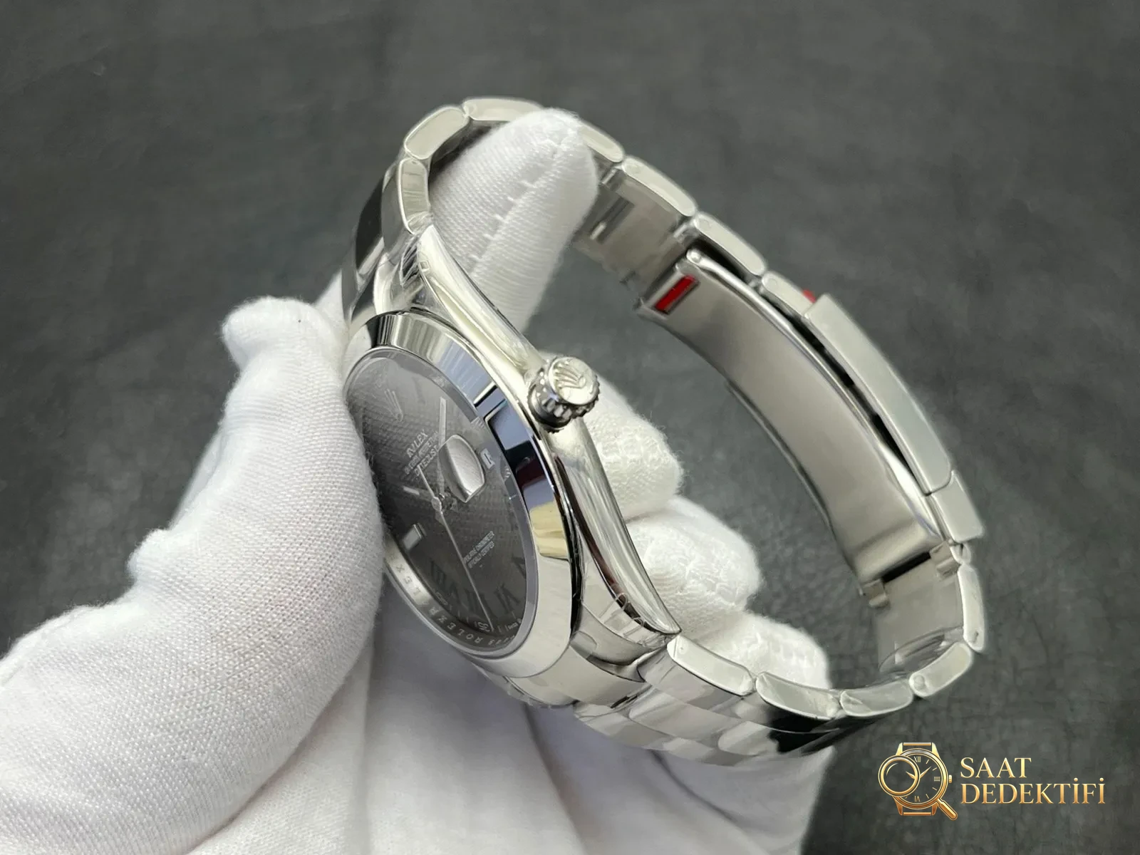 VS Rolex Datejust 41mm Wimbledon Roma Rakamlı - fotoğraf 5