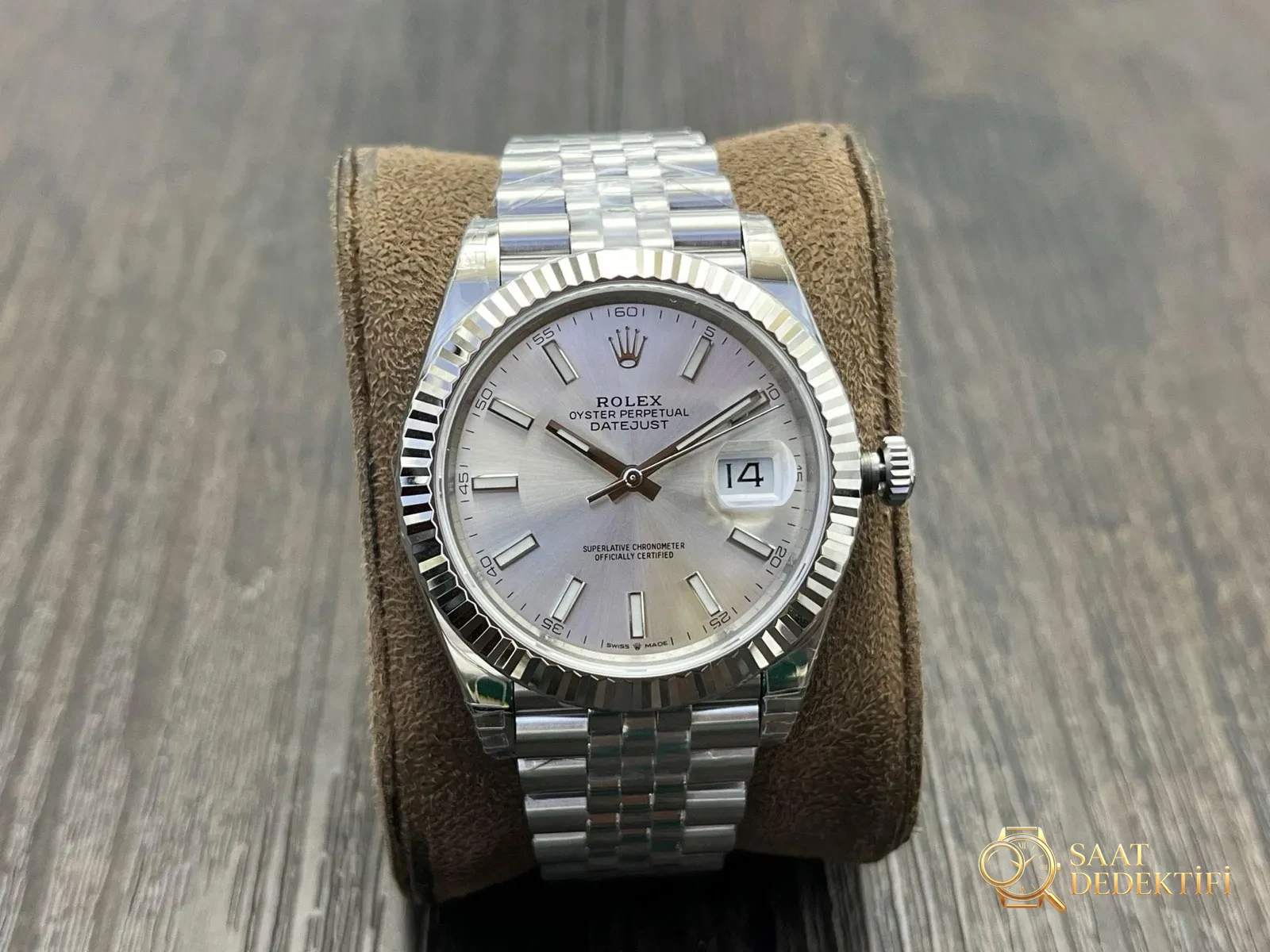 VS Fabrikası Rolex Datejust 41 MM Saat - Kadran Detayı ve Bezel İşçiliği